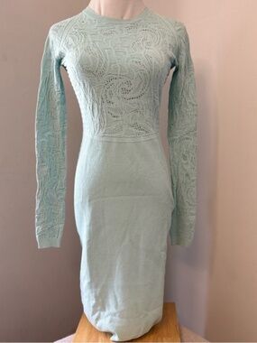 VERSACE DRESS baroque knit long sleeve